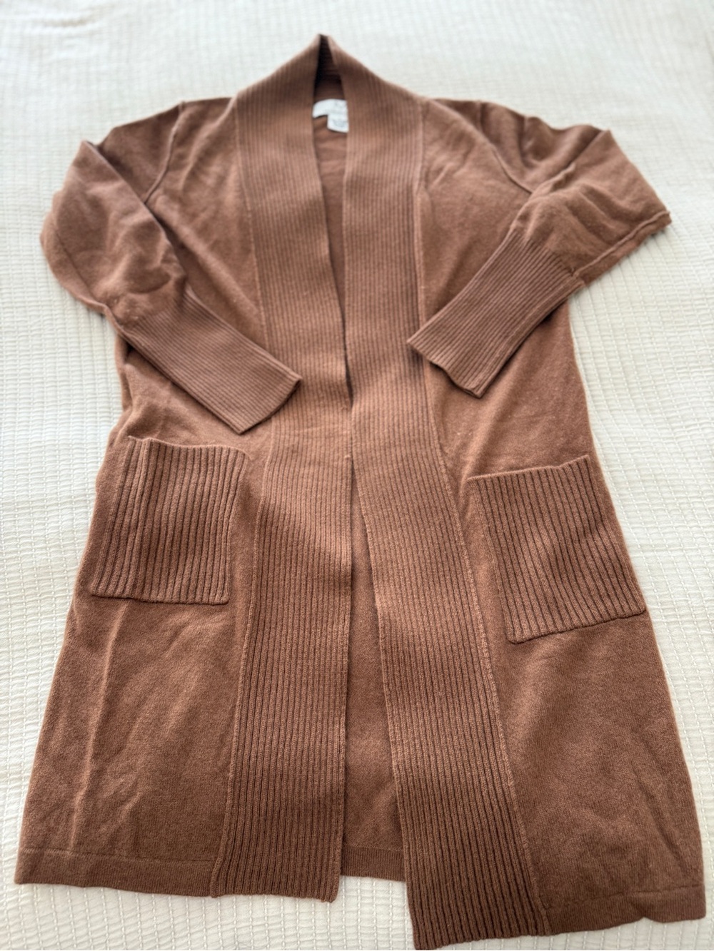Cashmere long cardigan